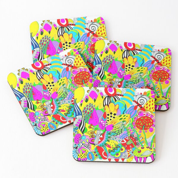 Item preview, 595. Happy Bright Colorful Doodles Abstract: Live Session on TikTok designed and sold by Veera Zukova.