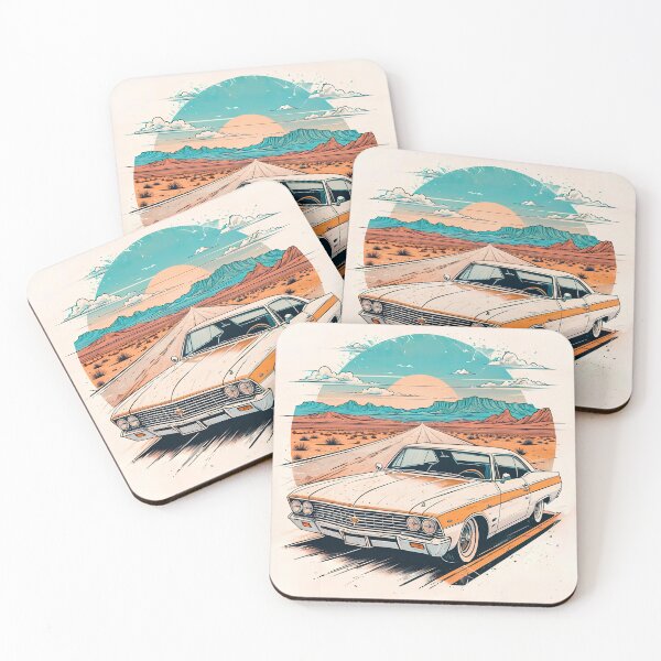 Item preview, The sunset of a Chevrolet Impala designed and sold by PixelCraftDSG.