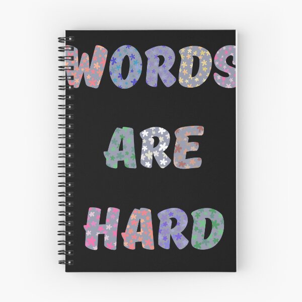 Item preview, Words are Hard - Floral designed and sold by CasaFortis.