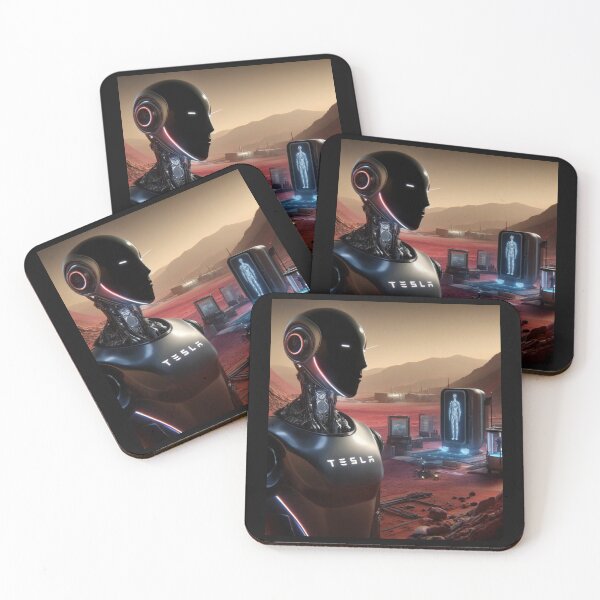 Item preview, Tesla bot designed and sold by TEEJAMBOREE.