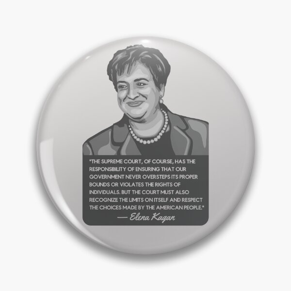 Item preview, Elena Kagan Portrait and Quote designed and sold by Unhinged Heather.