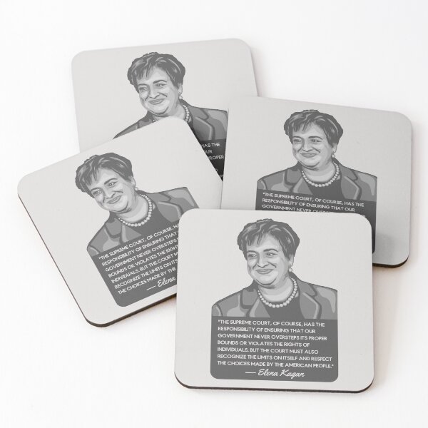 Item preview, Elena Kagan Portrait and Quote designed and sold by Unhinged Heather.