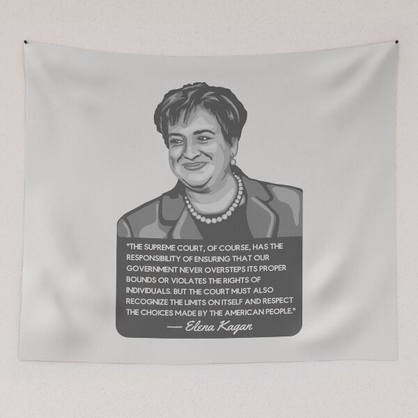 Item preview, Elena Kagan Portrait and Quote designed and sold by Unhinged Heather.