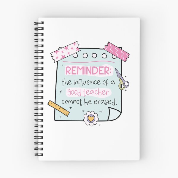 Item preview, Teacher reminder on sticky note: the influence of a good teacher cannot be erased designed and sold by EmeraldeaArt.