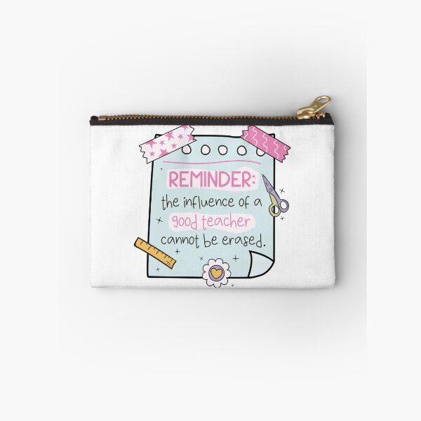 Item preview, Teacher reminder on sticky note: the influence of a good teacher cannot be erased designed and sold by EmeraldeaArt.