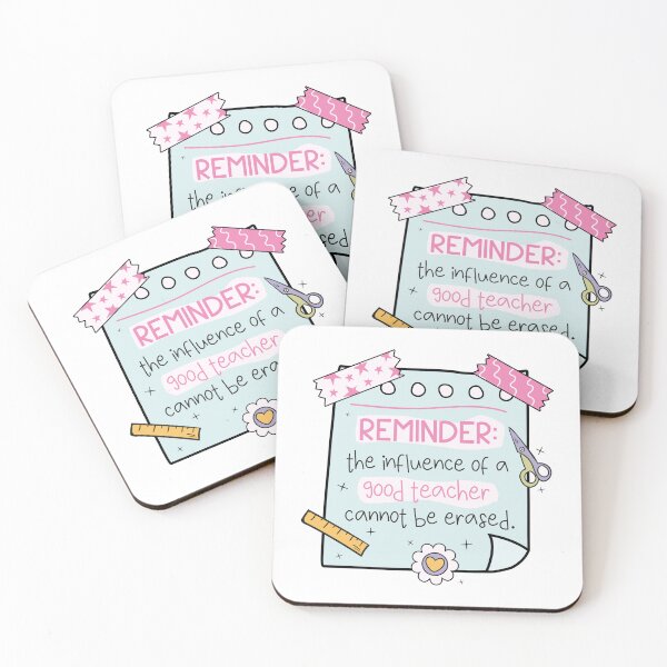 Item preview, Teacher reminder on sticky note: the influence of a good teacher cannot be erased designed and sold by EmeraldeaArt.