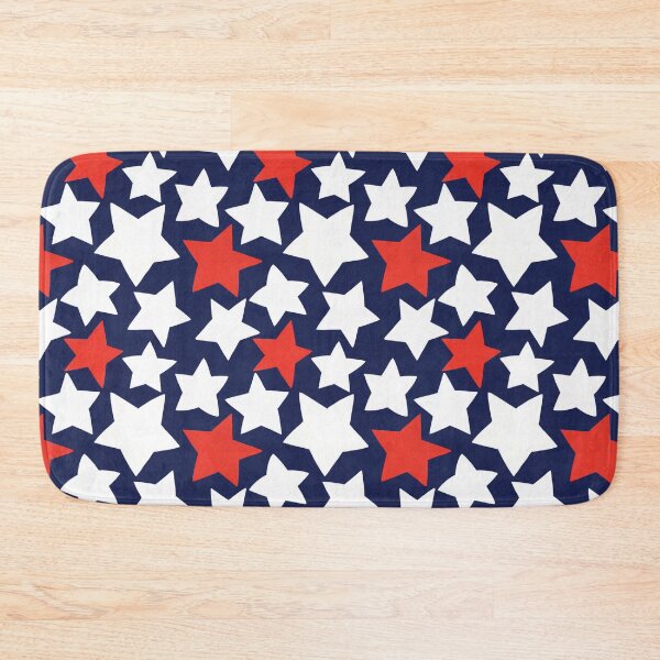 Item preview, Large red and white stars designed and sold by inkbearblue.