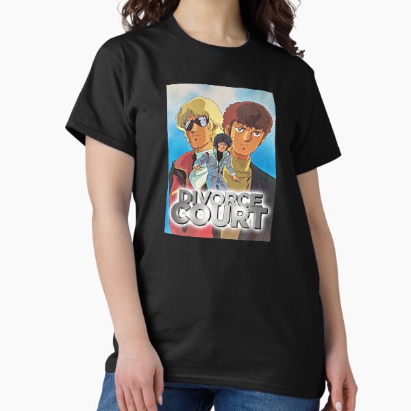 Item preview, Zeta Gundam Quattro Amuro Kamille Divorce Court Yaoi Print designed and sold by MadAnglerPress.