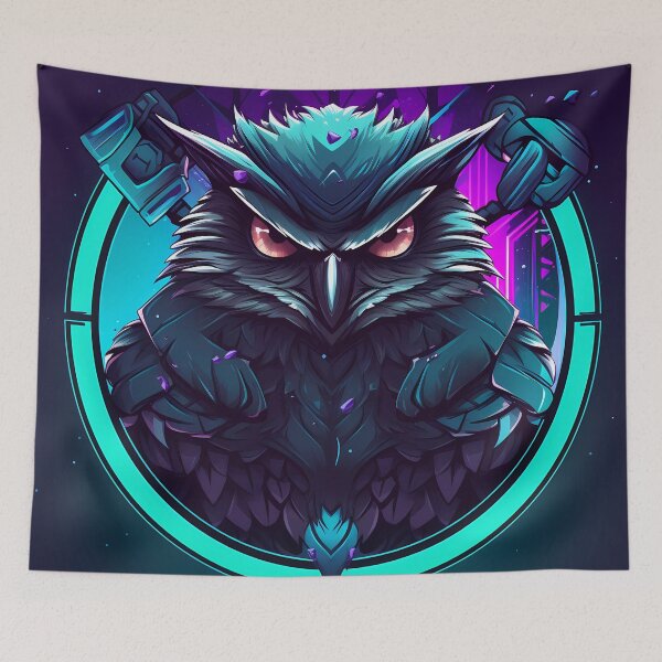 Item preview, cyber owl designed and sold by Ricardo Rodríguez Pérez.