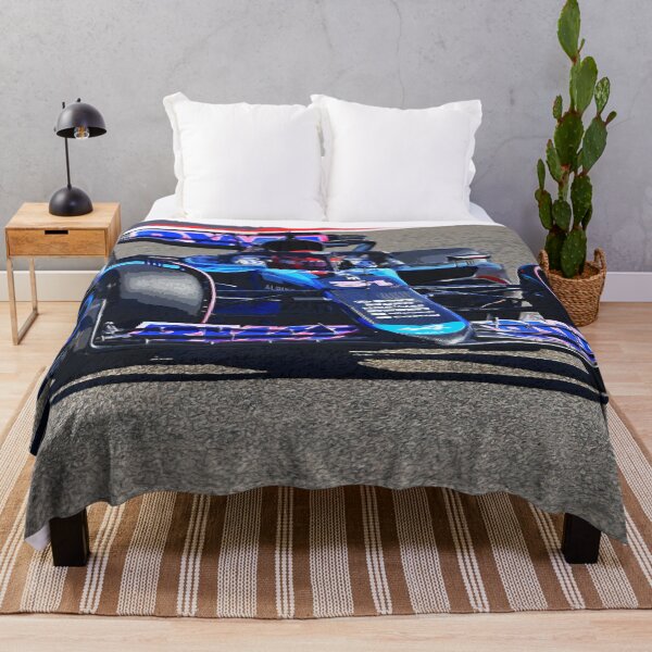 Item preview, Esteban Ocon compitiendo con su auto de carreras F1 2024 2 acuarela designed and sold by Rodissimus1984.