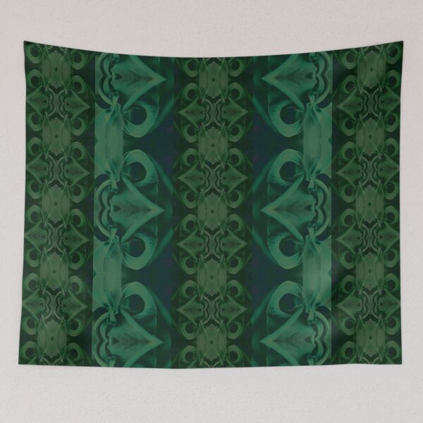 Item preview, [L] Emerald Forest Gothic Flora Damask designed and sold by SageFolio.