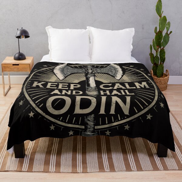Item preview, Keep Calm And Hail Odin, Protection Rune, Valhalla. designed and sold by PhotoArtMC.