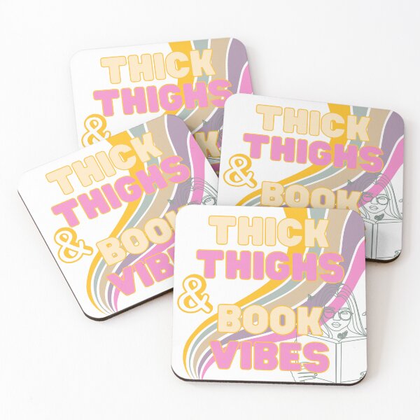 Item preview, THICK Thighs and Book Vibes designed and sold by TheBurntPencil.