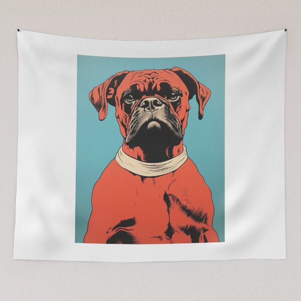 Item preview, Boxer Dog Priest 50's Style designed and sold by luvandsocial.