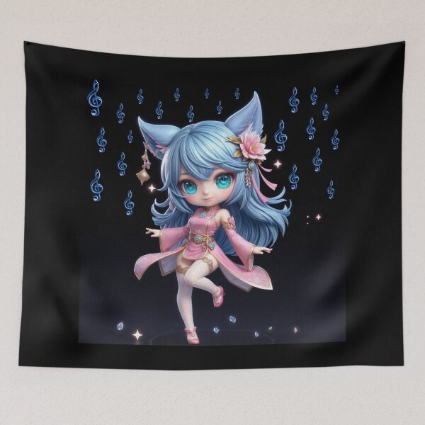 Item preview, Pink Chibi Spiritual Fox Momoko designed and sold by CHIBI_POPZ.