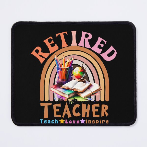 Item preview, Retired Teacher Gift, Retro Groove Style, Teach Love Inspire Inspirational Quote Design designed and sold by Raise2Shine.