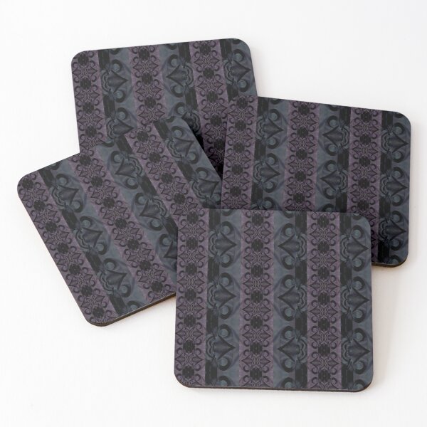 Item preview, [L] Purple Indigo Gothic Flora Damask designed and sold by SageFolio.