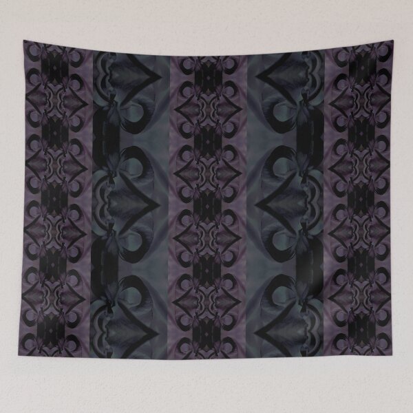 Item preview, [L] Purple Indigo Gothic Flora Damask designed and sold by SageFolio.