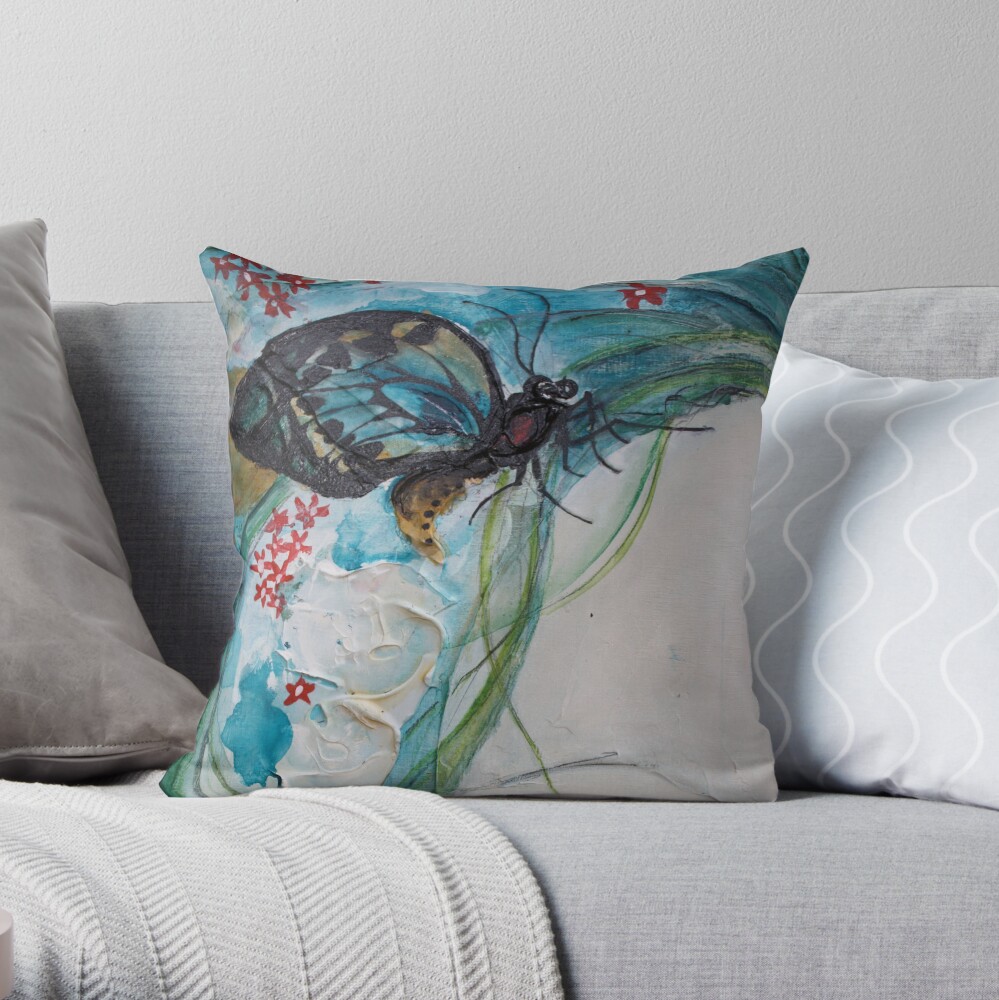 Item preview, Throw Pillow designed and sold by ROADHOUSEarts.