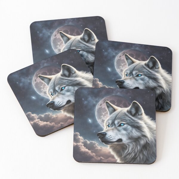 Item preview, wolf under the moon designed and sold by four-store.