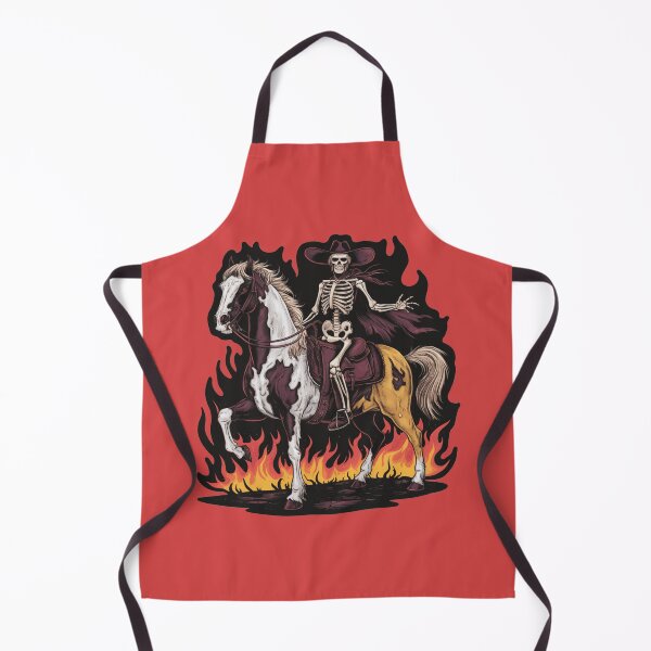 Item preview, Fiery Skeleton Cowboy Ride - Gothic Western designed and sold by Shtex.