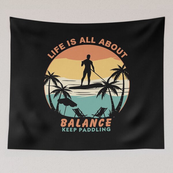 Item preview, Life is all about balance, keep paddling designed and sold by Arihanedesigner.