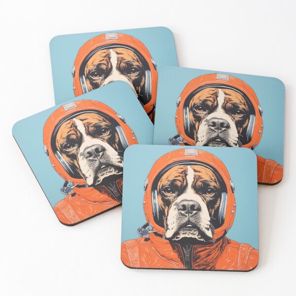 Item preview, Astronaut Boxer - Space Dog designed and sold by luvandsocial.