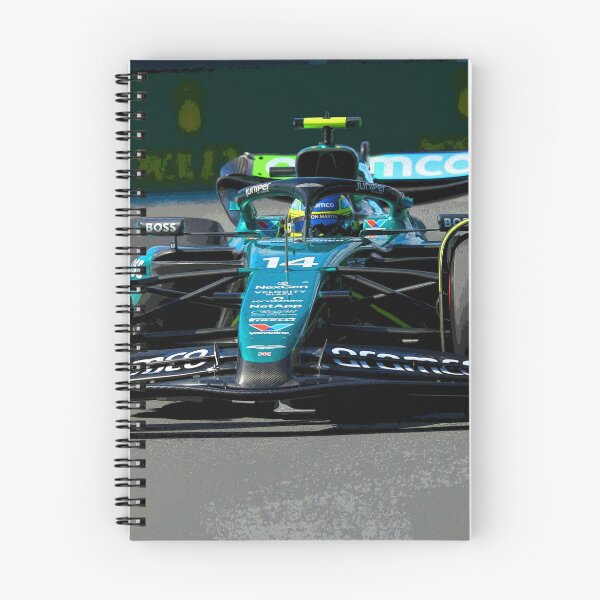 Item preview, Fernando Alonso racing his 2024 F1 race car during the Miami Grand Prix watercolor designed and sold by Rodissimus1984.