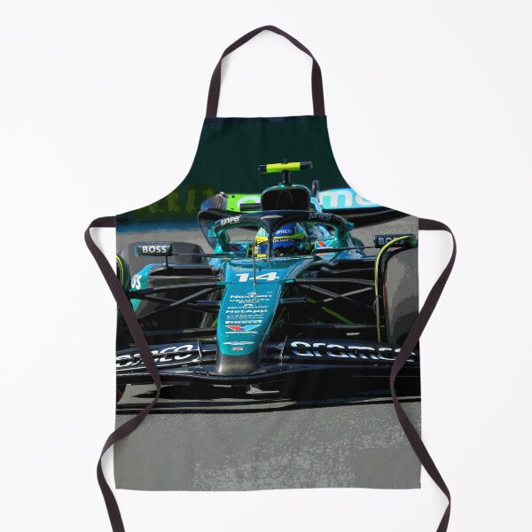Item preview, Fernando Alonso racing his 2024 F1 race car during the Miami Grand Prix watercolor designed and sold by Rodissimus1984.