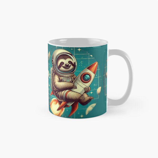 Item preview, Sloth in space on a rocket designed and sold by MiroArtAbstra.