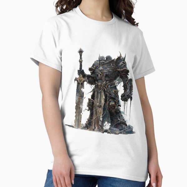 Item preview, Menacing Chaos Warrior - Warhammer Old World Dark Fantasy Art designed and sold by Juuskus.