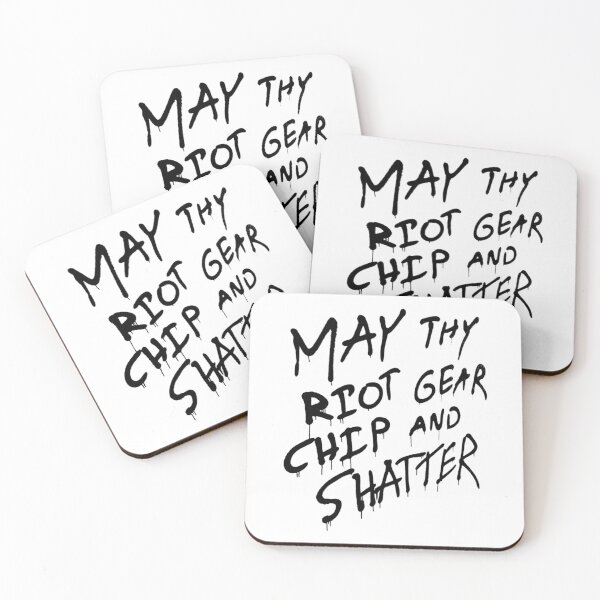 Item preview, May Thy Riot Gear Chip and Shatter designed and sold by blackinkmice.