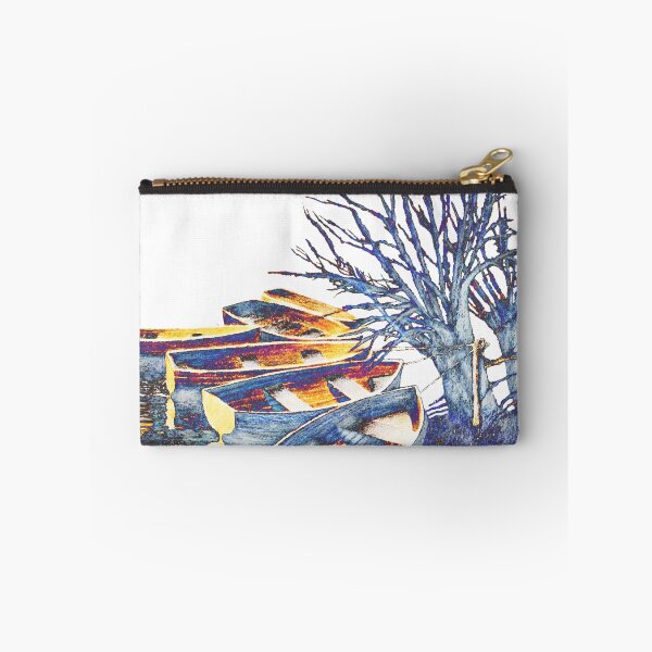 Item preview, rowing boats on  river stour mixed media for charity  designed and sold by JayTCee.