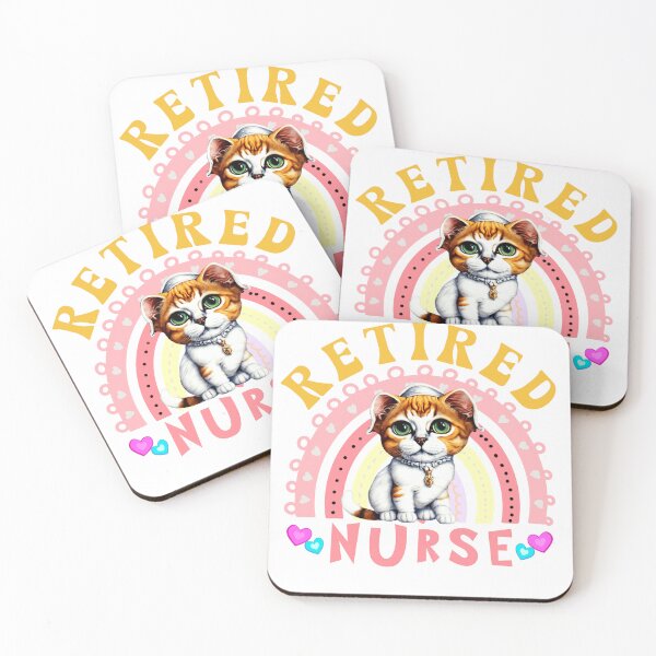Item preview, Retired Nurse Gift, Retro Groove Nurse, Cute Cat Mama Nurse Design designed and sold by Raise2Shine.