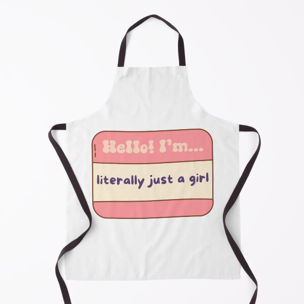Item preview, Literally Just A Girl Nametag designed and sold by SanguineSiren.