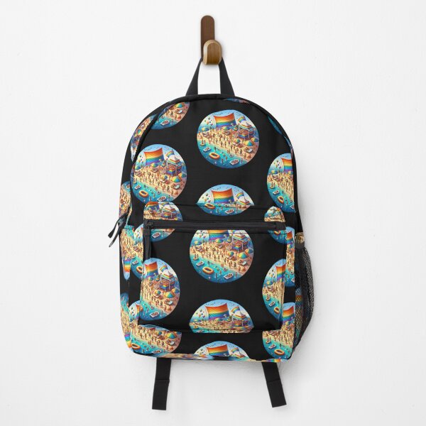 Item preview, Vacation scene with a LGBTQ+ theme at the beach designed and sold by NeaftyFinds.