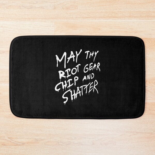 Item preview, May Thy Riot Gear Chip and Shatter - White designed and sold by blackinkmice.