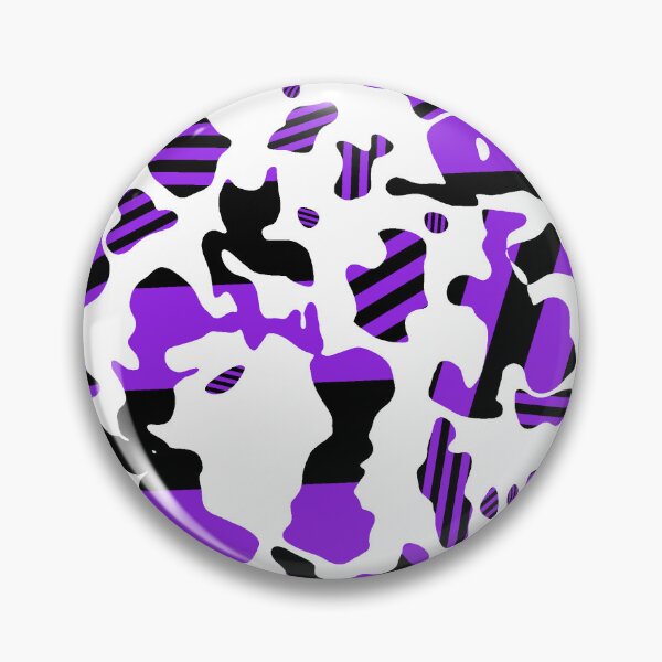 Item preview, Copy of Black And Purple Stripes Contained In Cowprint Pattern. designed and sold by TheRulerofEarth.