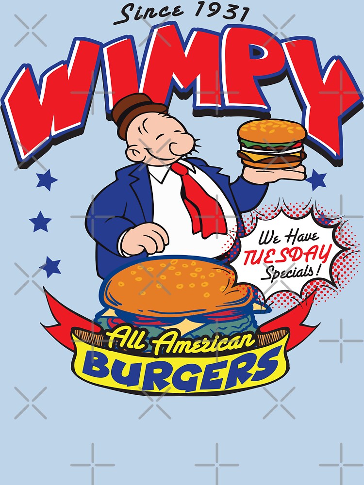 Thumbnail 7 of 7, Classic T-Shirt, Wimpy Burger designed and sold by alhern67.