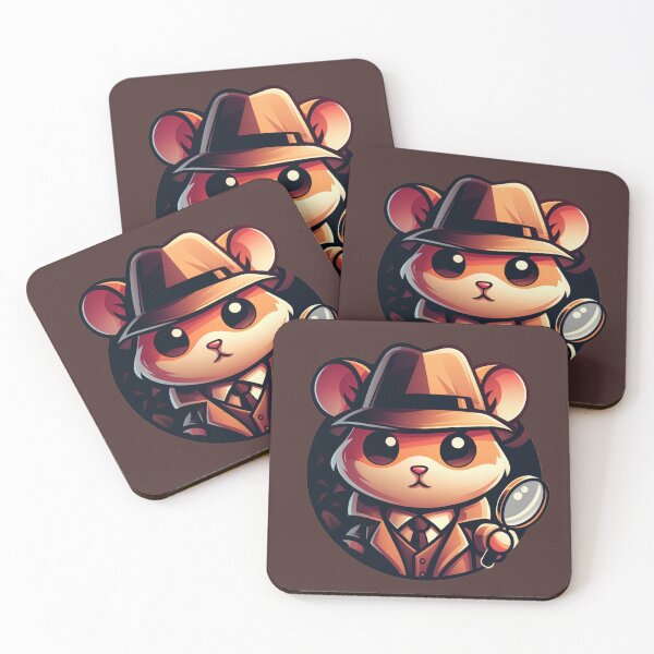 Item preview, A hamster detective with a magnifying glass designed and sold by OtakuLand.