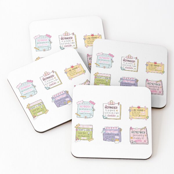 Item preview, Teacher reminders sticky notes groovy design 6 pieces pack designed and sold by EmeraldeaArt.