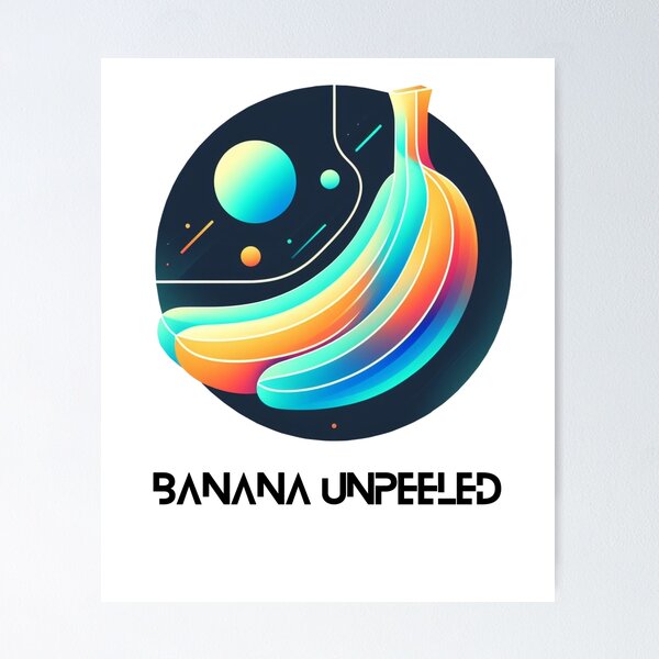 Item preview, Banana unpeeled - modernist banana style designed and sold by Funny-Banana.