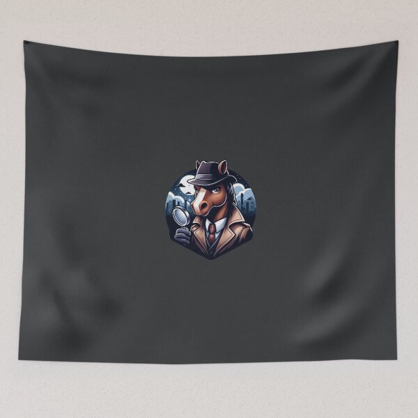 Item preview, A horse detective with magnifying glass designed and sold by OtakuLand.