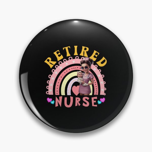 Item preview, Retired Pediatric Nurse Retro Groove Design designed and sold by Raise2Shine.