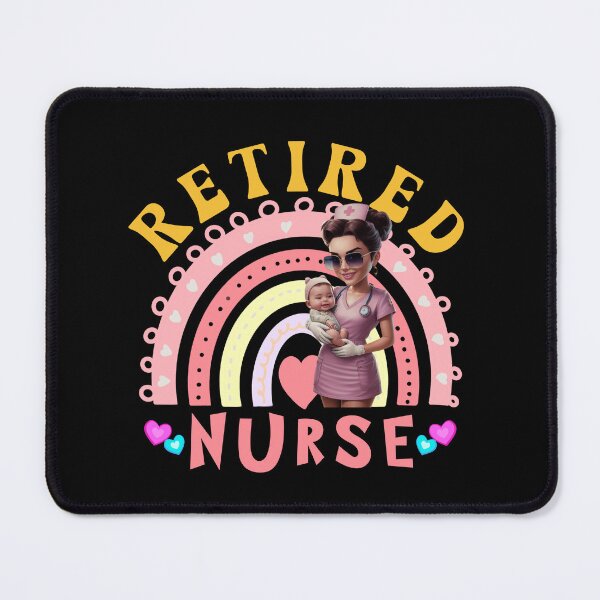 Item preview, Retired Pediatric Nurse Retro Groove Design designed and sold by Raise2Shine.