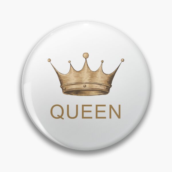 Item preview, Brushed Gold Crown with Queen Text designed and sold by aprilsims.