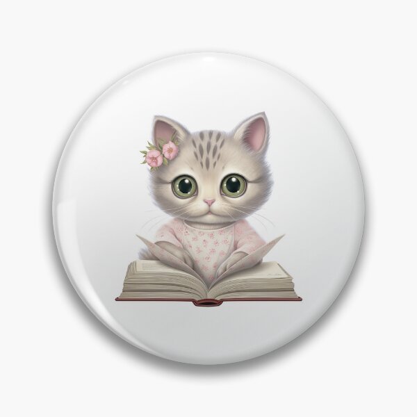 Item preview, Little Kitty Reading a Book designed and sold by Longitscares.