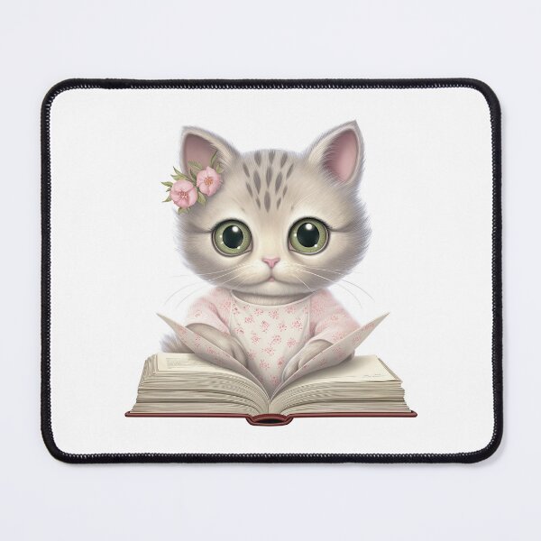 Item preview, Little Kitty Reading a Book designed and sold by Longitscares.