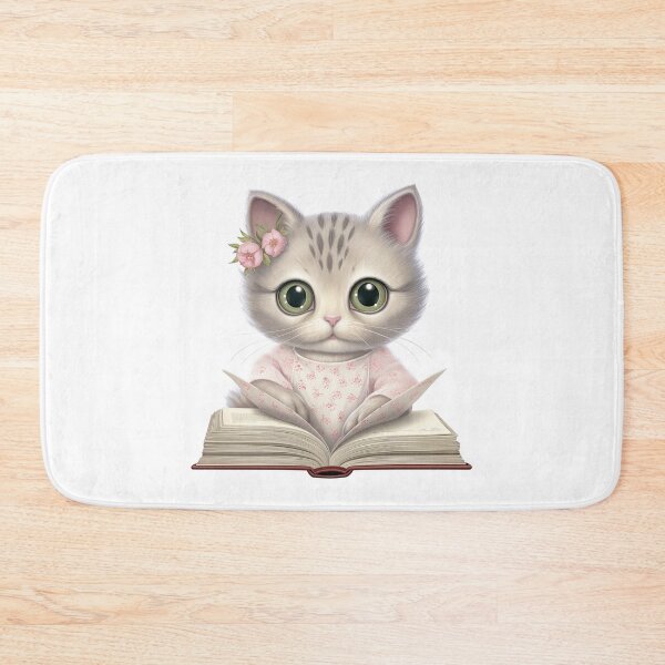 Item preview, Little Kitty Reading a Book designed and sold by Longitscares.
