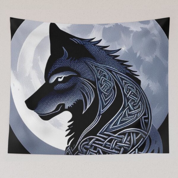 Item preview, Vintage Abstract Wolf Art designed and sold by TheDarkWardrobe.